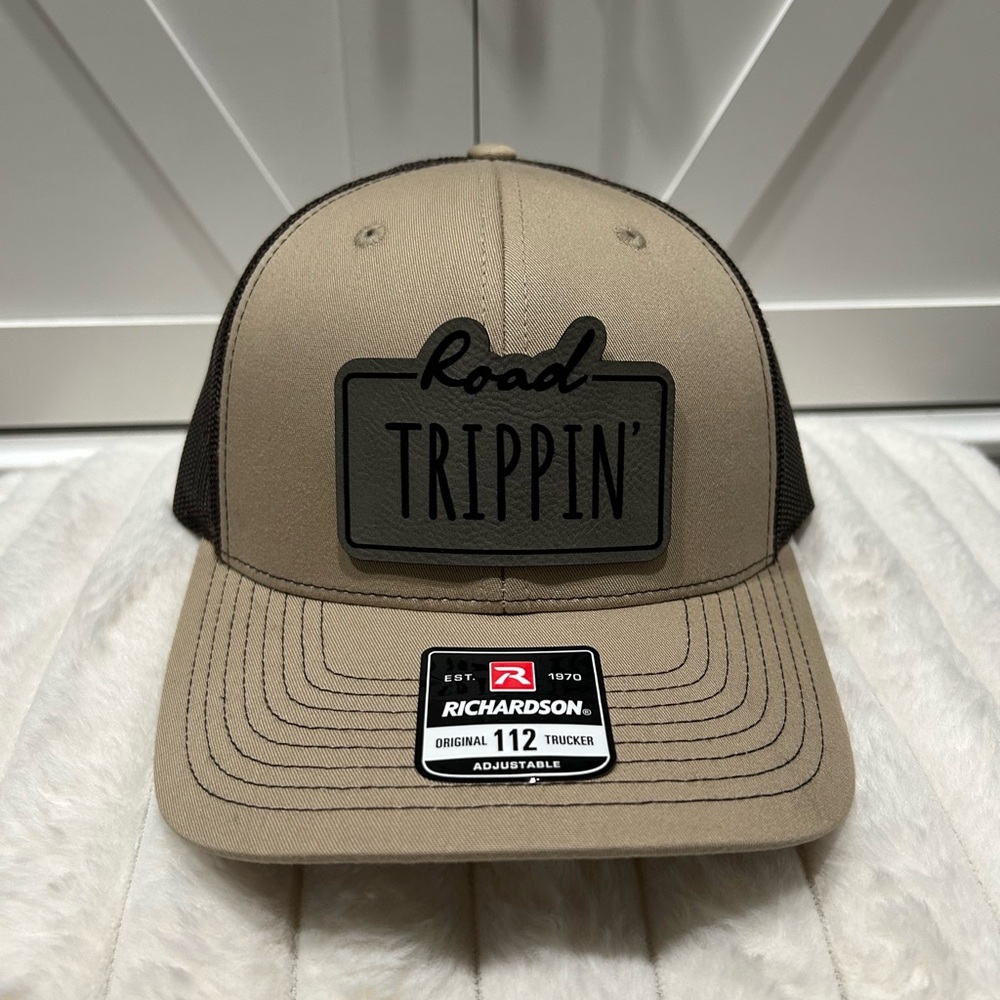 Road Trippin’ Laser Engraved Richardson Trucker Hat.